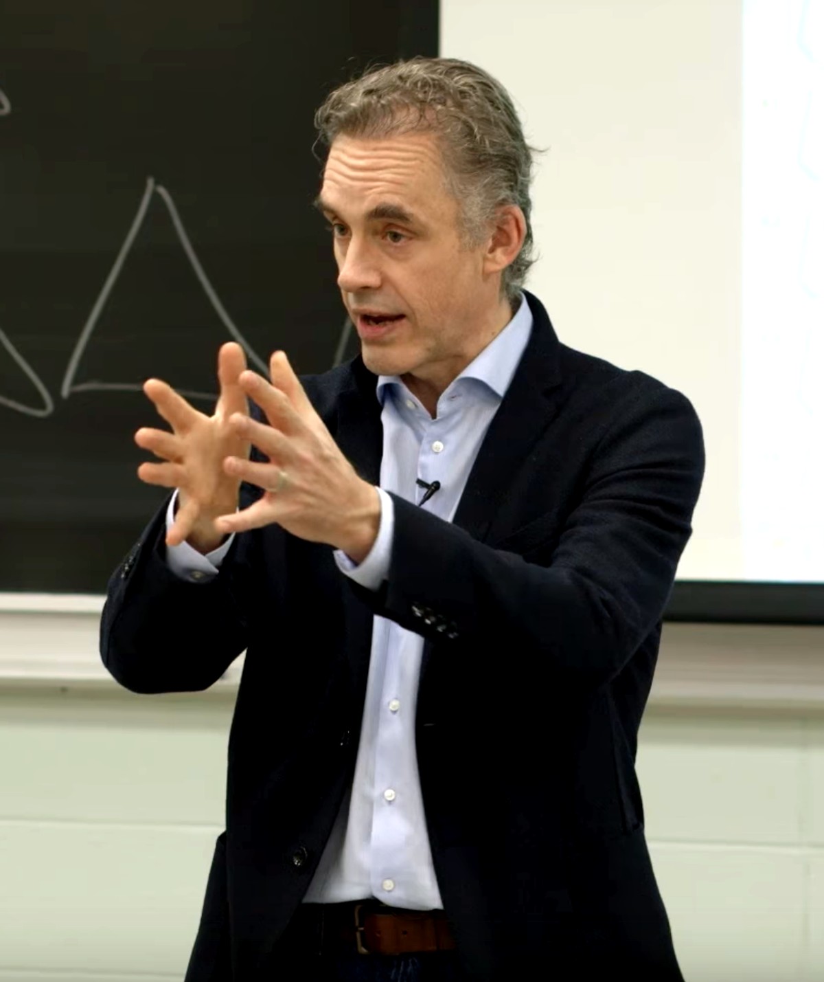 Jordan B. Peterson podczas wykładu.