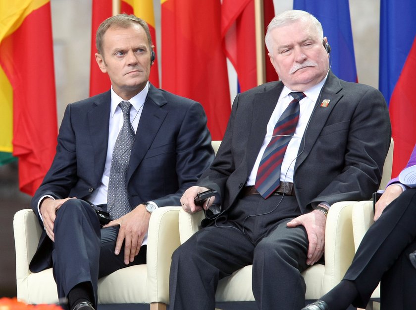 Lech Wałęsa i Donald Tusk