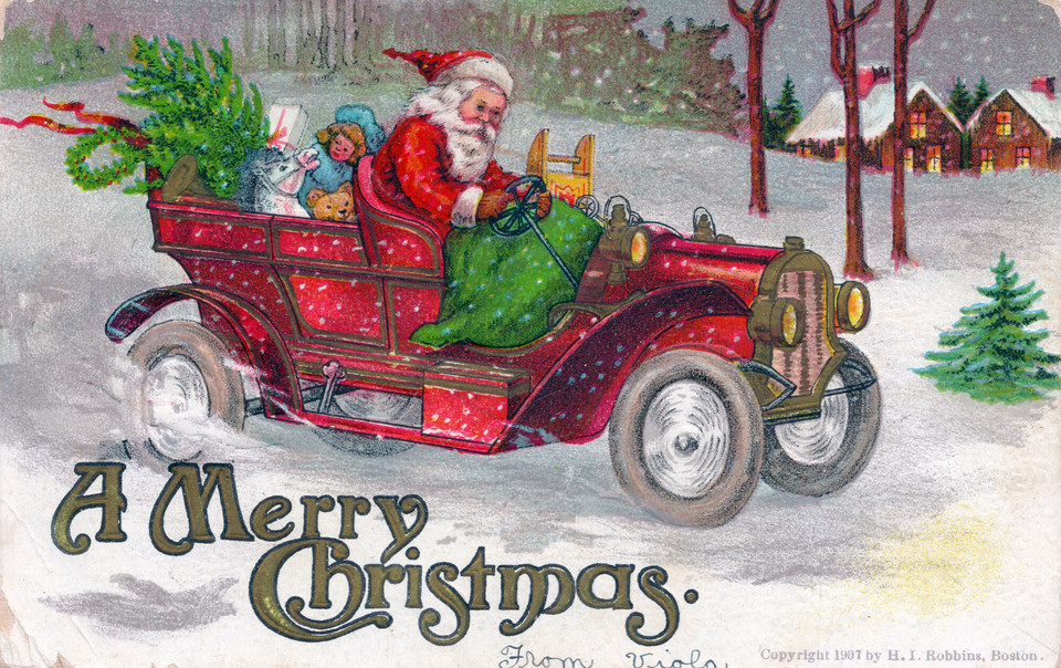 Kartka świąteczna z USA, 1907 r.