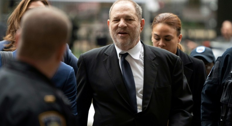 New York prosecutors announced they had filed a new indictment against disgraced Hollywood mogul Harvey Weinstein, pictured April 2019