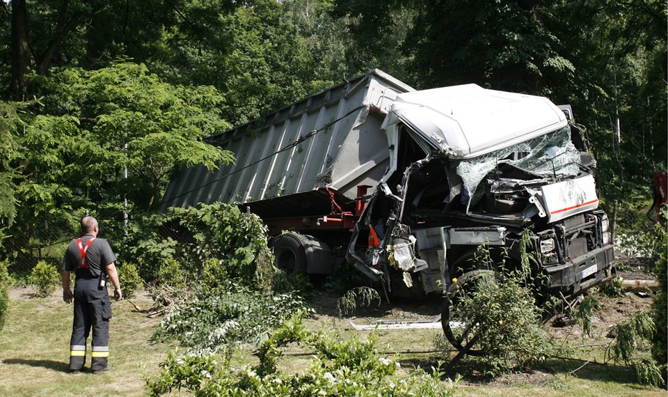 KATOWICE TIR PRZEDSZKOLE WYPADEK