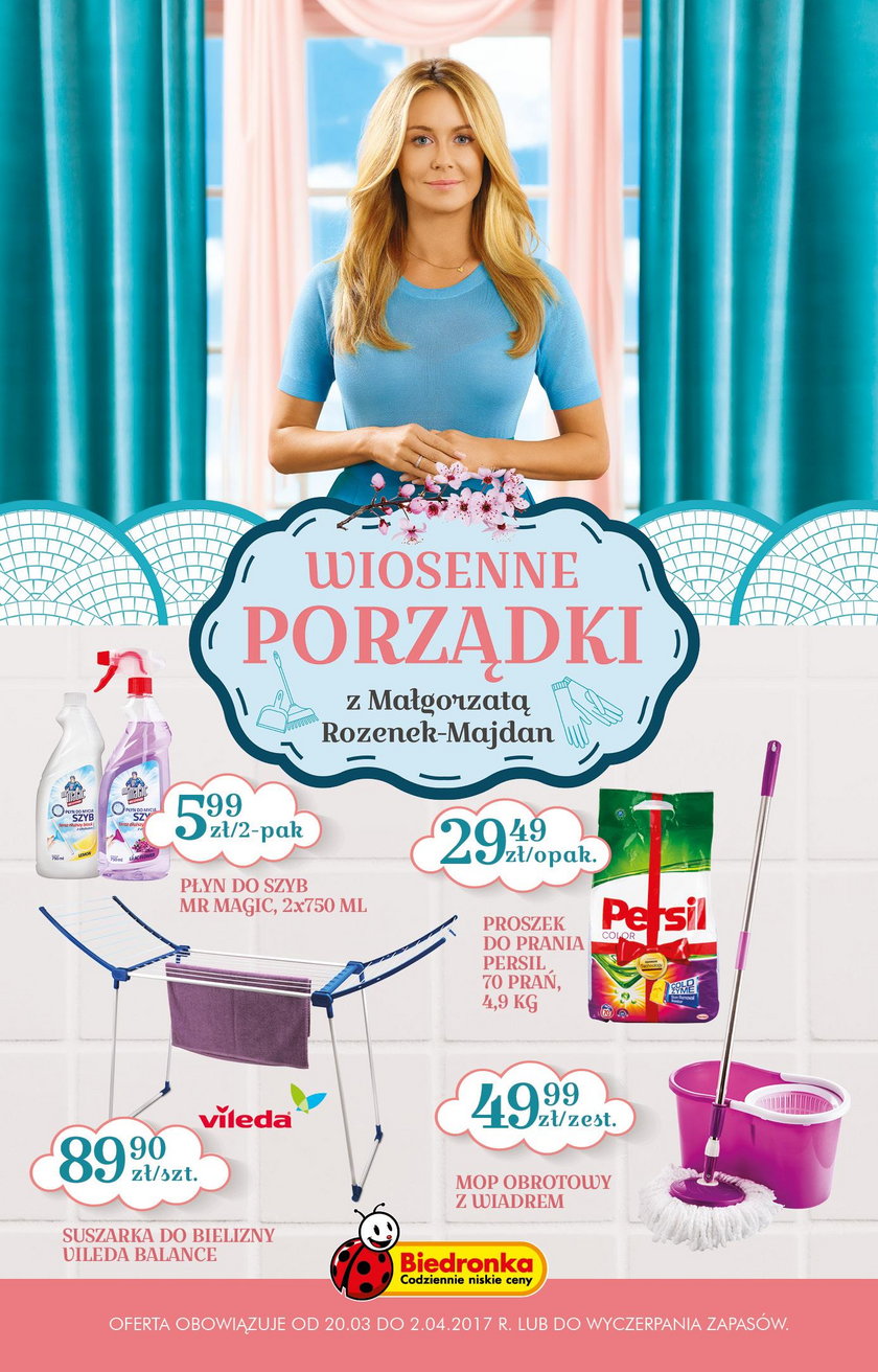 Wiosenne porządki Rozenek-Majdan w Biedronce