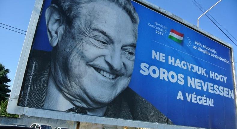 The Hungarian government has launched an anti-immigrant campaign against US billionaire George Soros, accusing him of wanting to allow more migrants into the country, which Soros has denouced as anti-Semitic