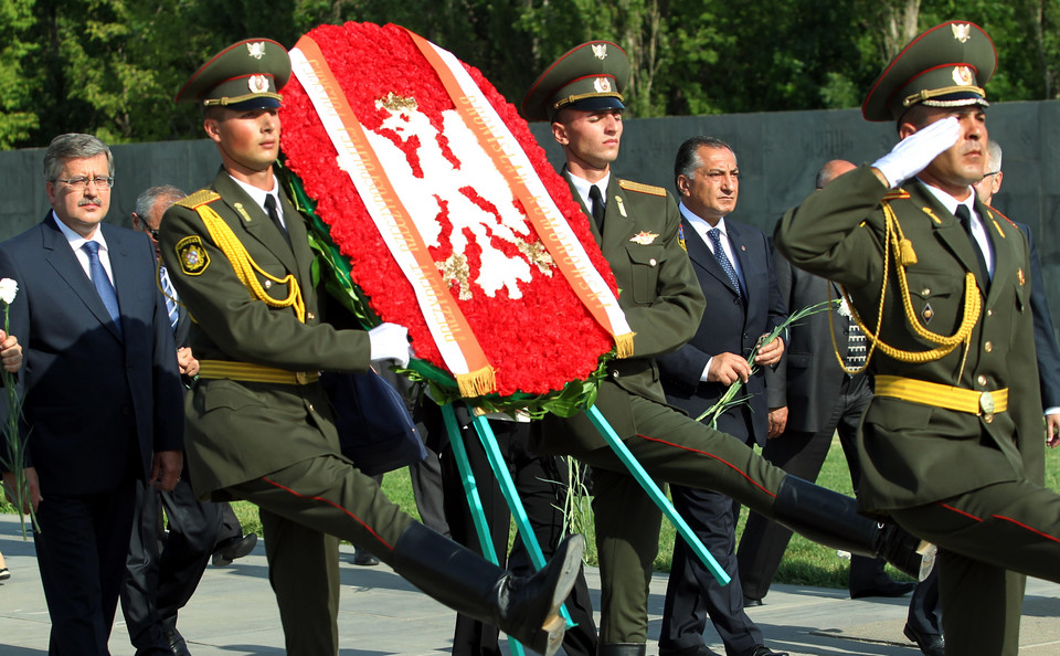 ARMENIA POLSKA PREZYDENT KOMOROWSKI WIZYTA