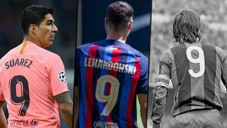 Luis Suarez, Robert Lewandowski i Johan Cruyff