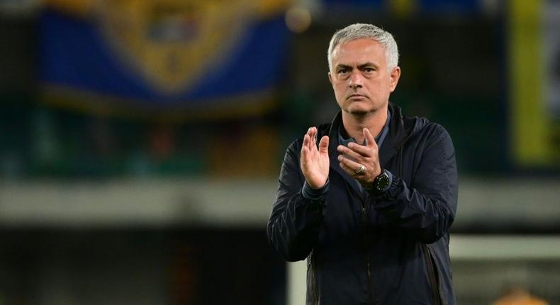 Jose Mourinho saw Roma's perfect start to the Italian season ended by Verona