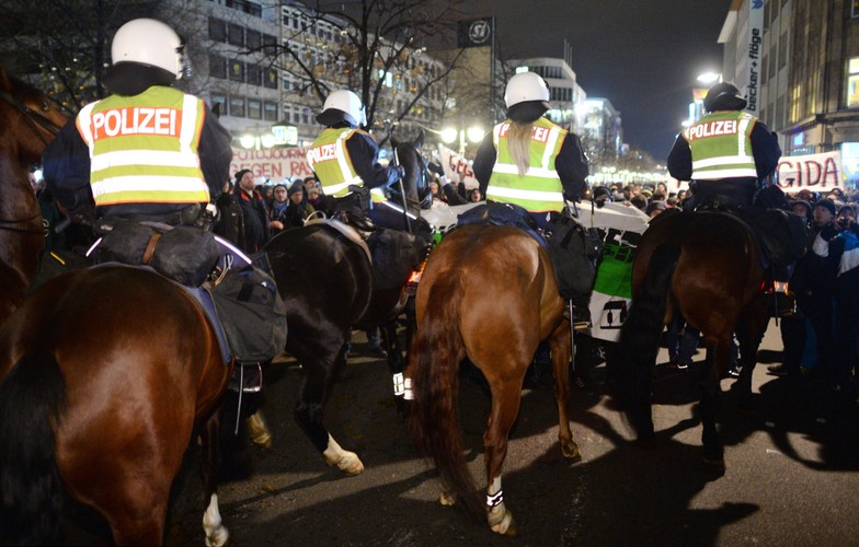 Antyislamski protest ruchu Pegida w Niemczech