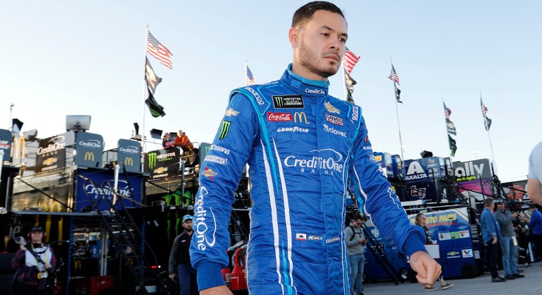 Kyle Larson at Kansas Speedway