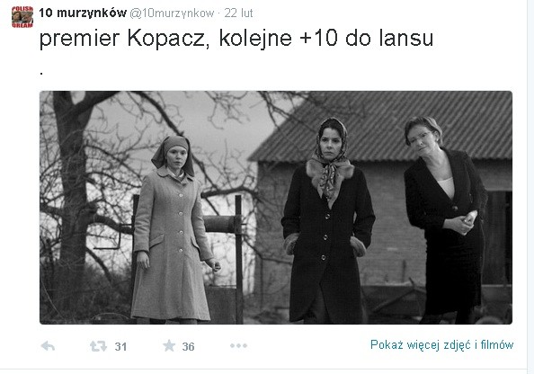 mem o Idzie i Ewie Kopacz / 10 murzynków