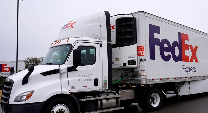 FedEx said that the driver was no longer working for the company.
