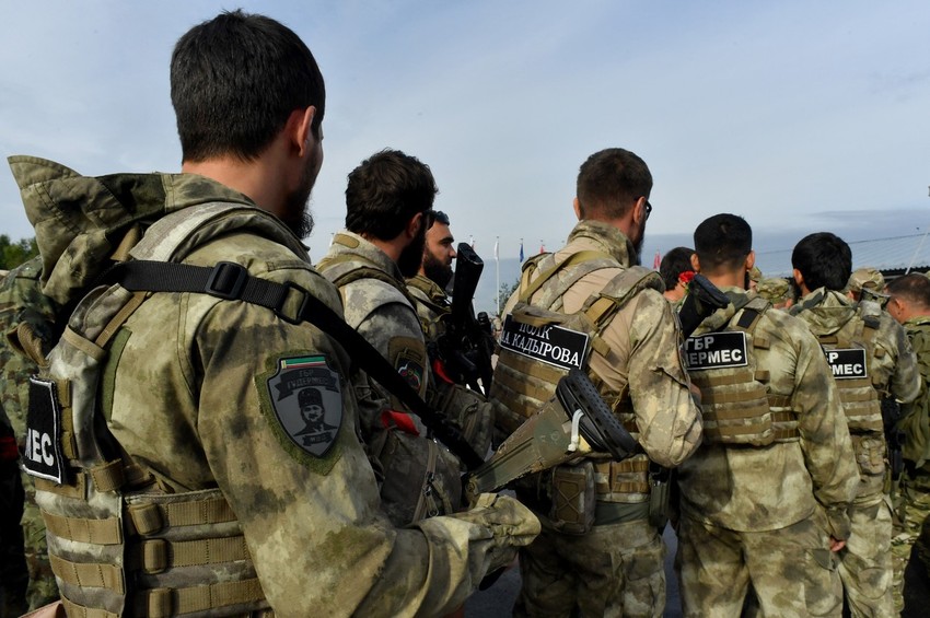 Čečenski specijalci u Sankt Peterburgu u avgustu 2022.