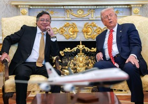 Donald Tramp i  Gustavo Petro