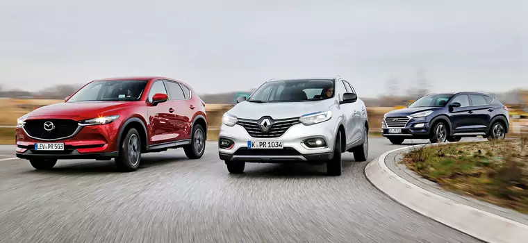 Renault Kadjar kontra Mazda CX-5 i Hyundai Tucson - który SUV będzie lepszym wyborem?