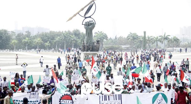NLC, TUC march.