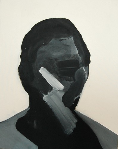 'Szkice do portretu 14', Cezary Bednarczyk, olej na płótnie, 50x40 cm