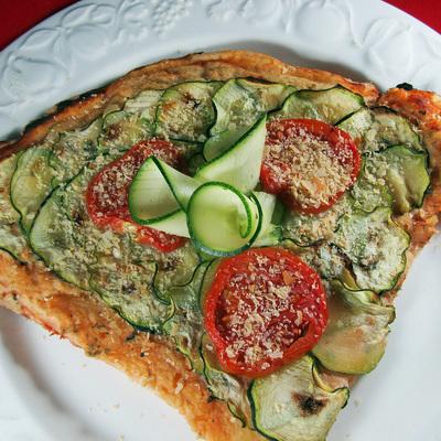 Vegán "sajtos" pizza