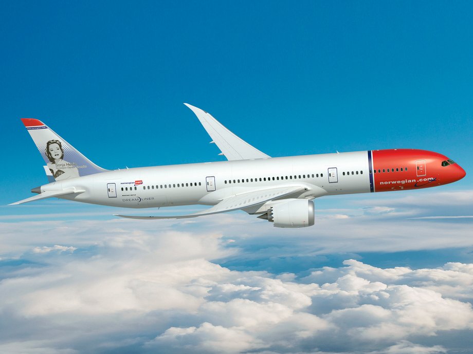 A Norwegian Boeing 787.