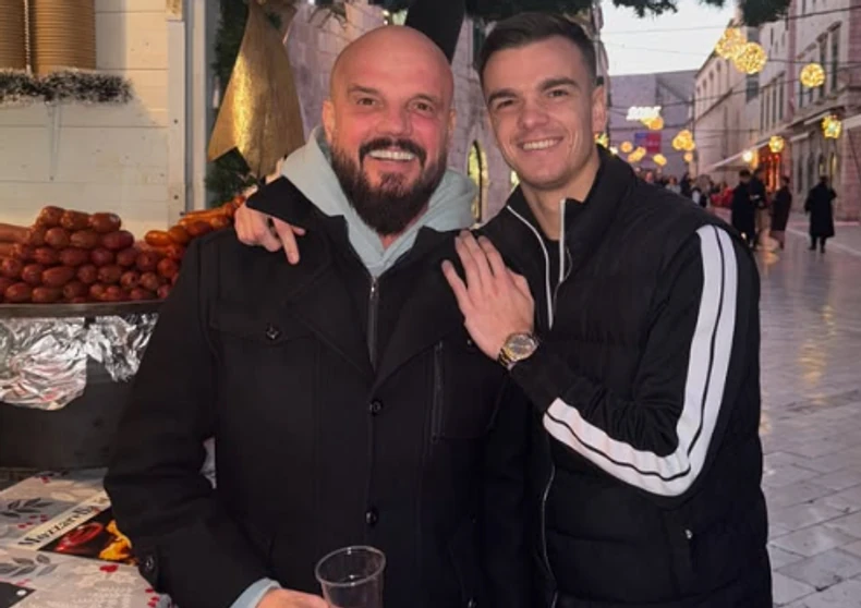 Boban Rajović sa sinom