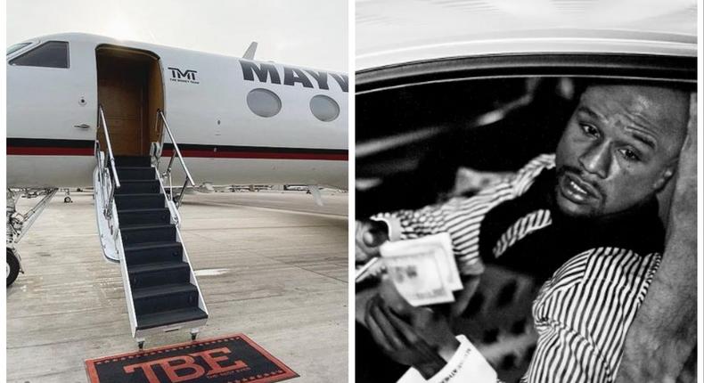Floyd Mayweather, his pilots, and private jets.Photos by Floyd Mayweather / Instagram / Getty Images