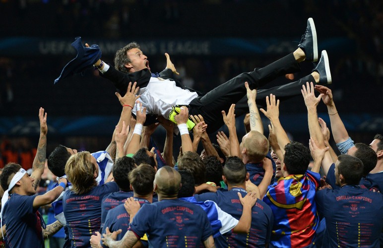 Tak Barcelona cieszyła się z wygrania Ligi Mistrzów