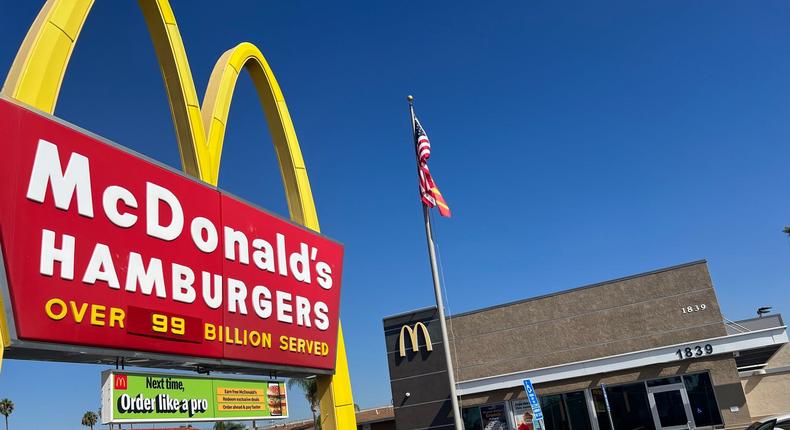 A McDonald's franchise group criticizes McDonald's for royalty fee hike. Nancy Luna/Insider