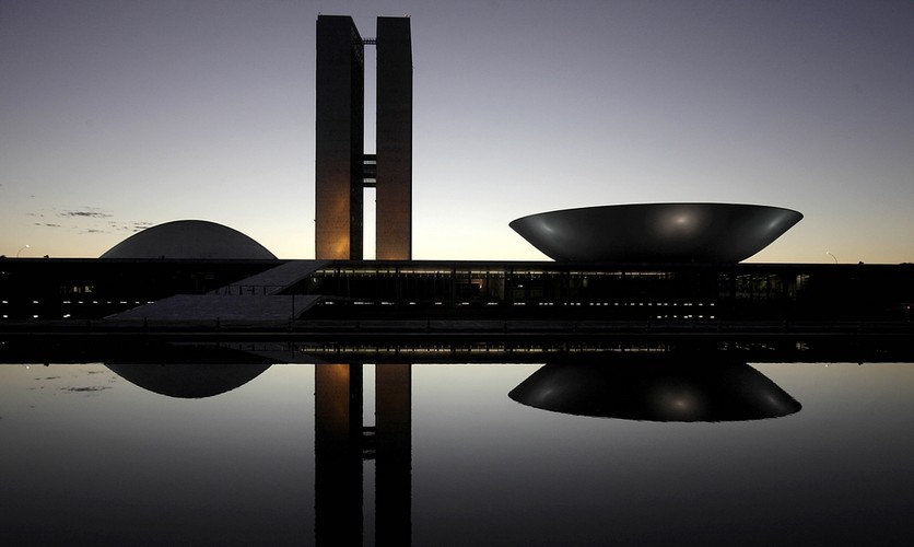Brasilia (Brazylia). Nowy budynek Kongresu w stolicy kraju.