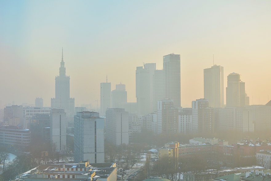 Warszawa w smogu
