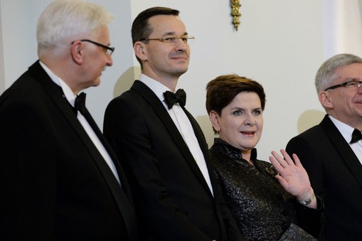 Witold Waszczykowski, Mateusz Morawiecki, Beata Szydło i Stanisław Karczewski