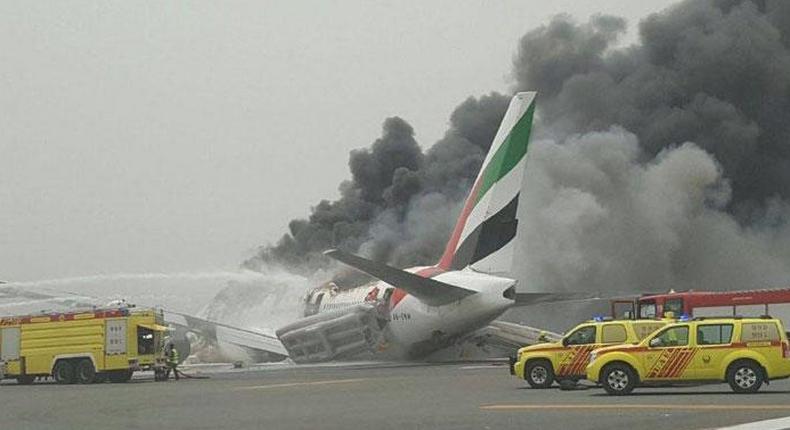 Emirates Airline flight crash-lands at Dubai airport-govt