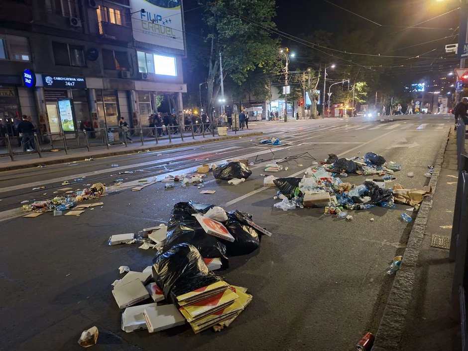 ulice posle protesta