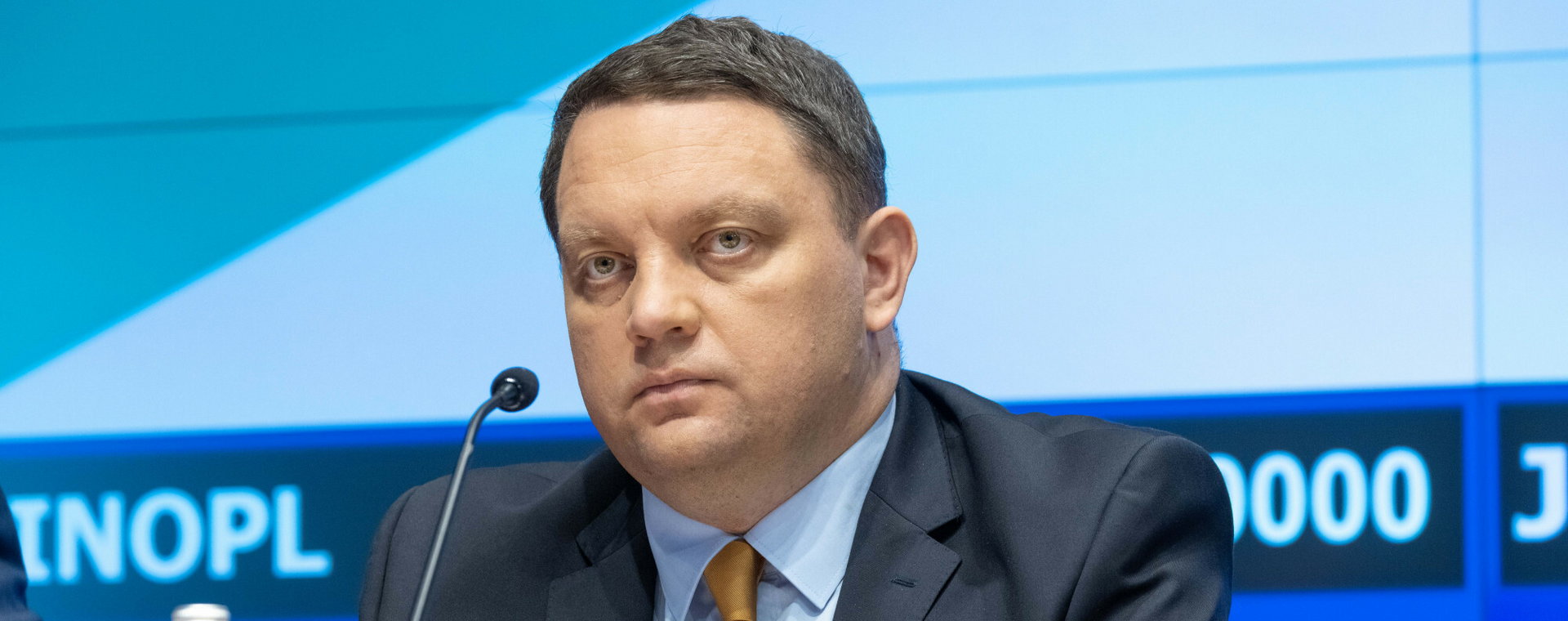 Prezes KGHM Marcin Chludziński.