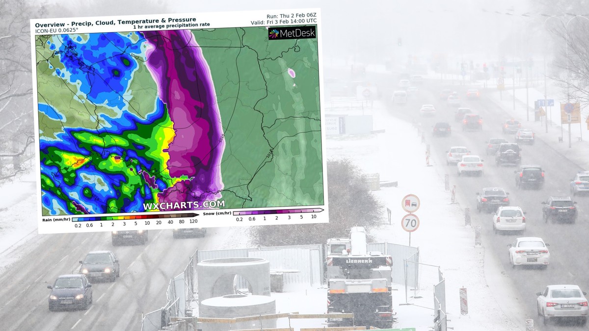 Pogoda na jutro, 3 lutego. Pit uderzy w Polskę. Zaatakują wichury i śnieg