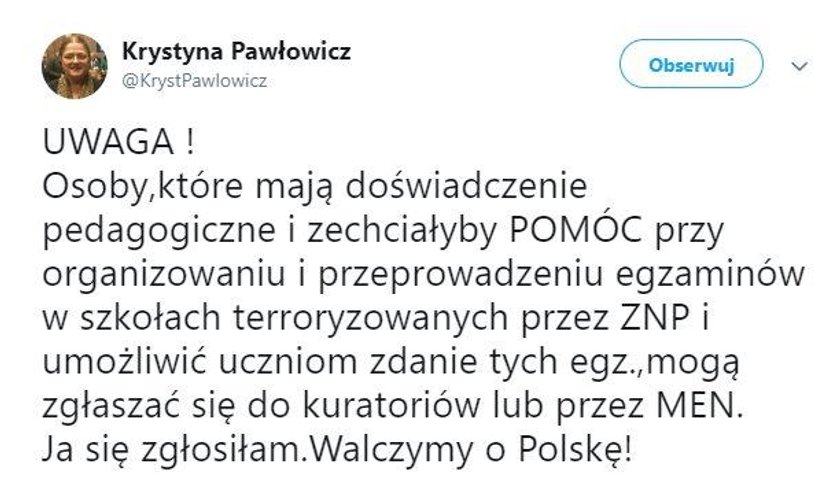 Politycy PiS chcą zastąpić nauczycieli