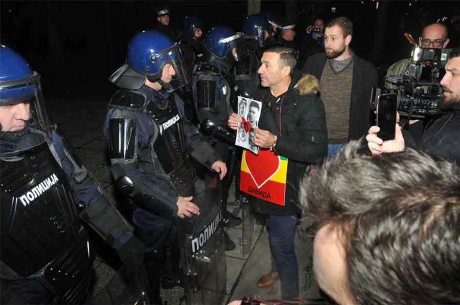 Davor Dragičević na protestima "Pravda za Davida"