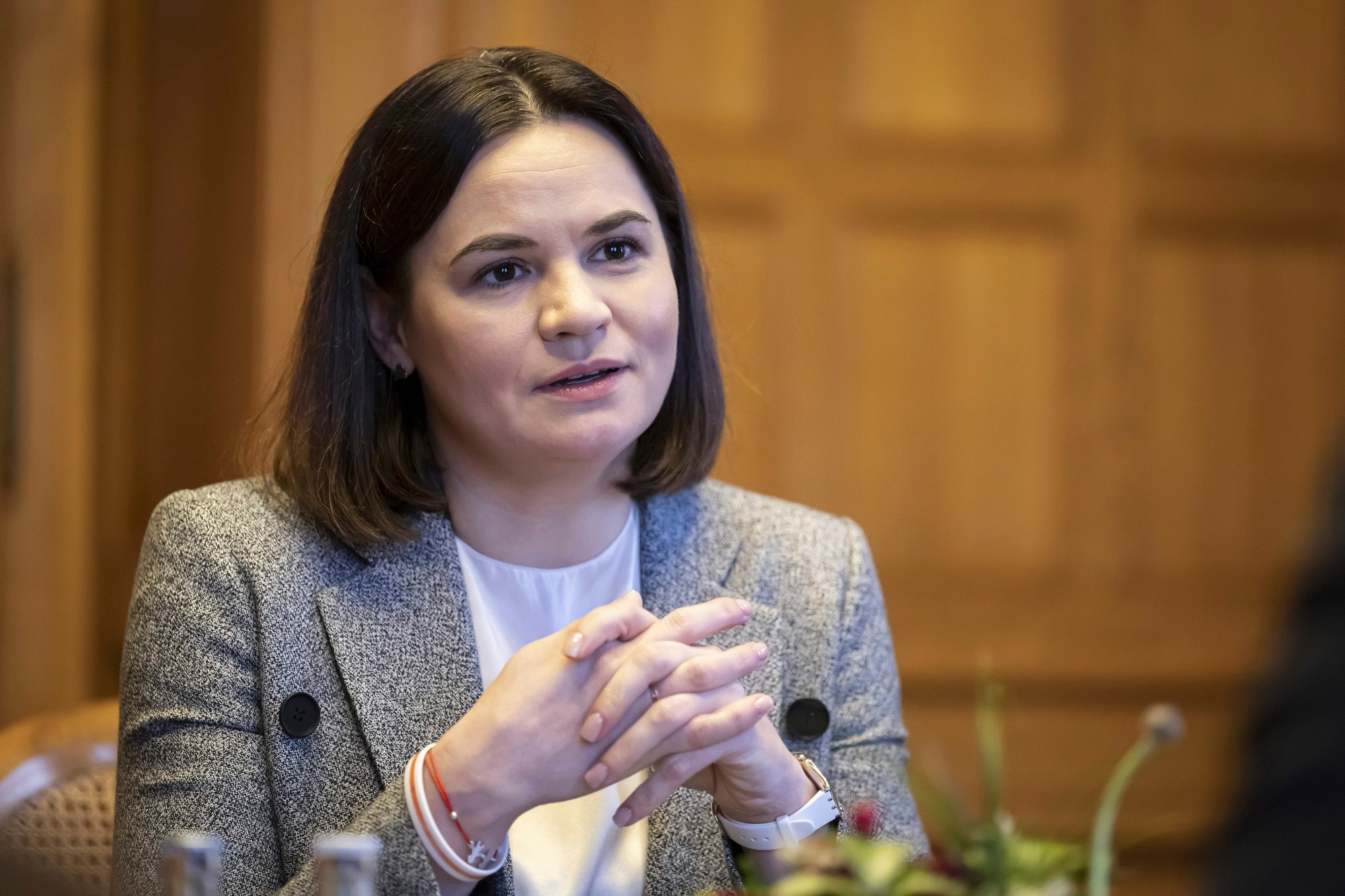 Bieloruská exilová opozičná líderka Sviatlana Cichanovská.