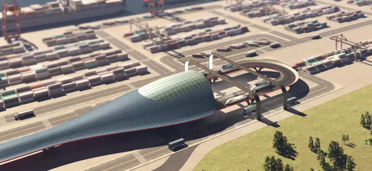 Tak ma wyglądać "dworzec towarowy" dla pociągów Hyperloop. Projekt robi wrażenie