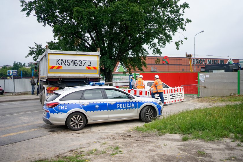 Protest podwykonawców na budowie tunelu średnicowego. "Nie płacą nam od marca"