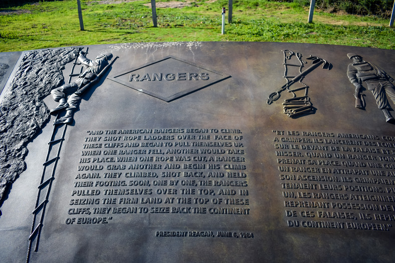 Pointe du Hoc w Normandii, miejsce szturmu podczas D-Day