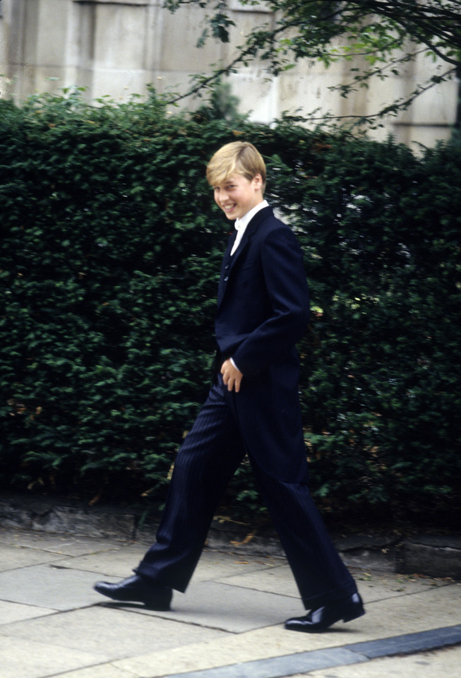 Królewski "pierwszy dzwonek", czyli Windsorowie idą do szkoły: książę William 