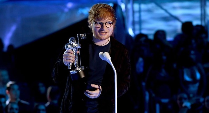 Ed Sheeran at the 2017 MTV VMAs