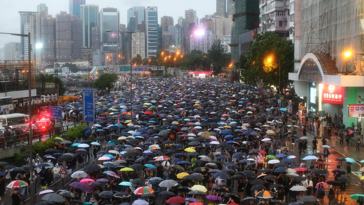 epa07779084 - CHINA HONG KONG PROTESTS (Anti-government rally in Hong Kong)