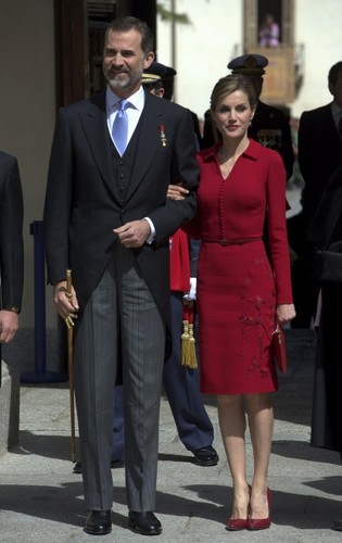 Królowa Letizia i król Filip