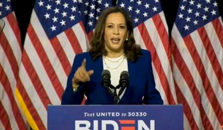 Kamala Harris bardziej pozytywnie oceniana niż Trump, Biden i Pence [SONDAŻ]