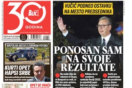 Blic naslovna strana za 28.9.