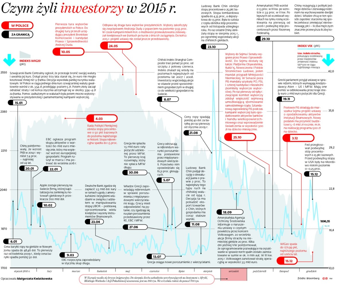 Czym żyli inwestorzy w 2015 r.