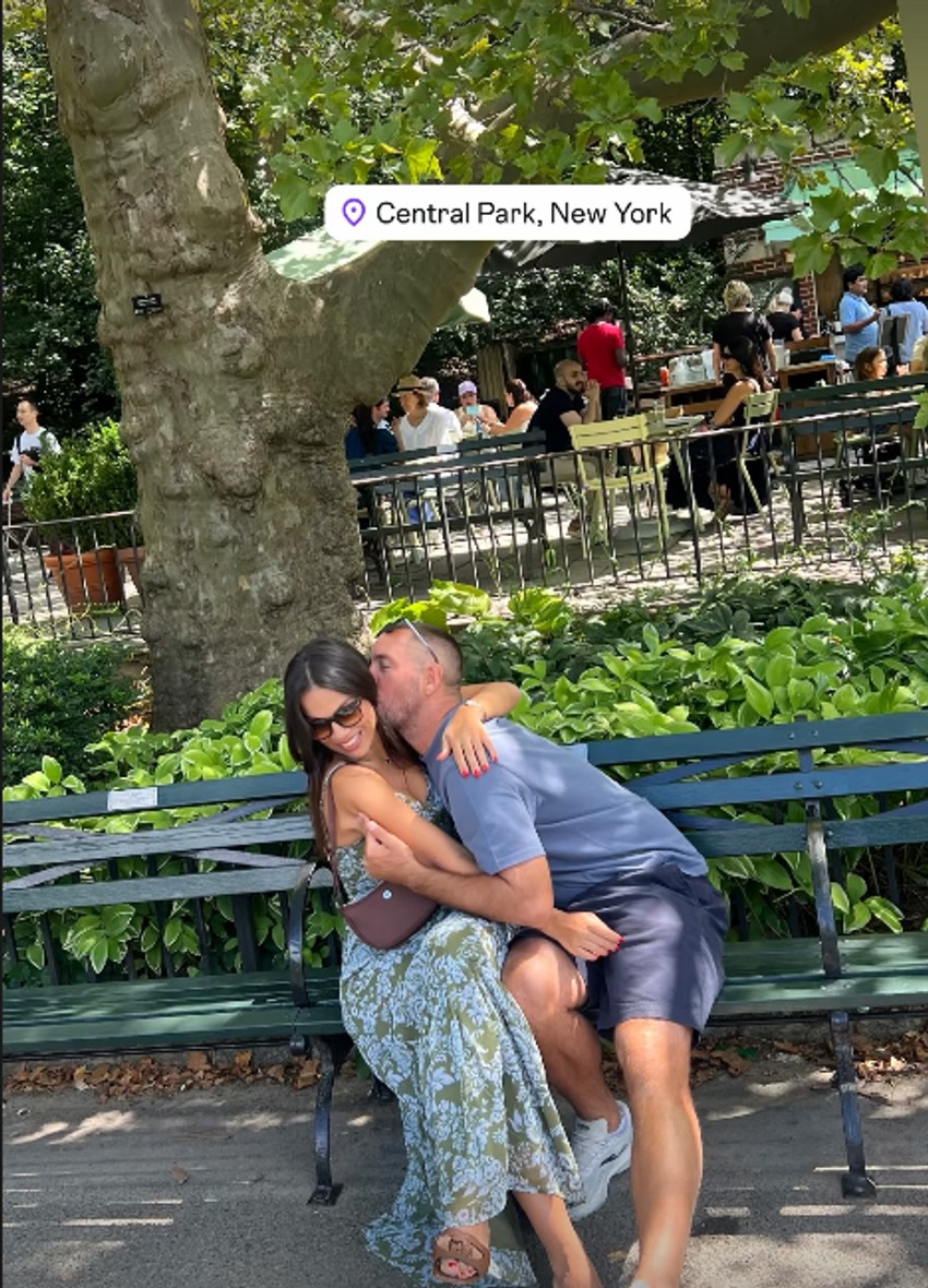 Viktor Troicki sa ženom u Njujorku