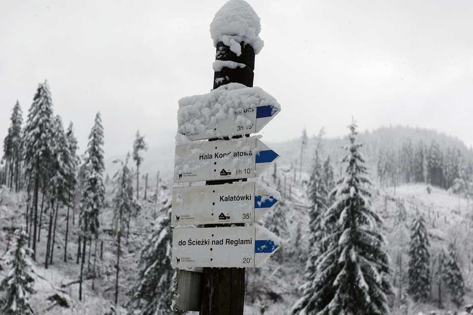 Zasypane Zakopane po wieczornych i nocnych intensywnych opadach