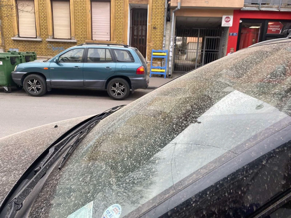 Prašnjava kiša u Novom Sadu