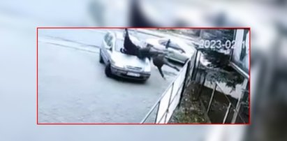 Straszny wypadek w Siedlcach. Chciał uniknąć zderzenia z autem, wjechał w trzy osoby. Jest film