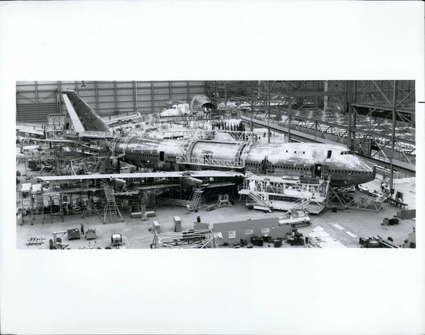 Boeing 747 podczas budowy